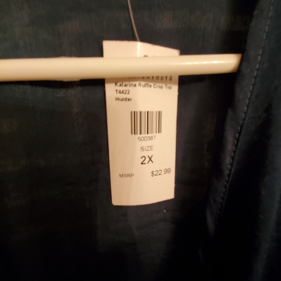 Hunter Green crop top - Picture 4 of 4